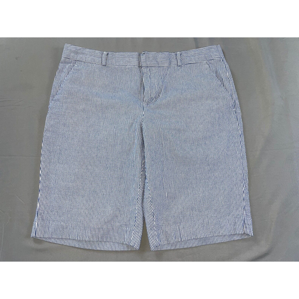 Banana Republic Blue and White Seersucker Women’s Shorts